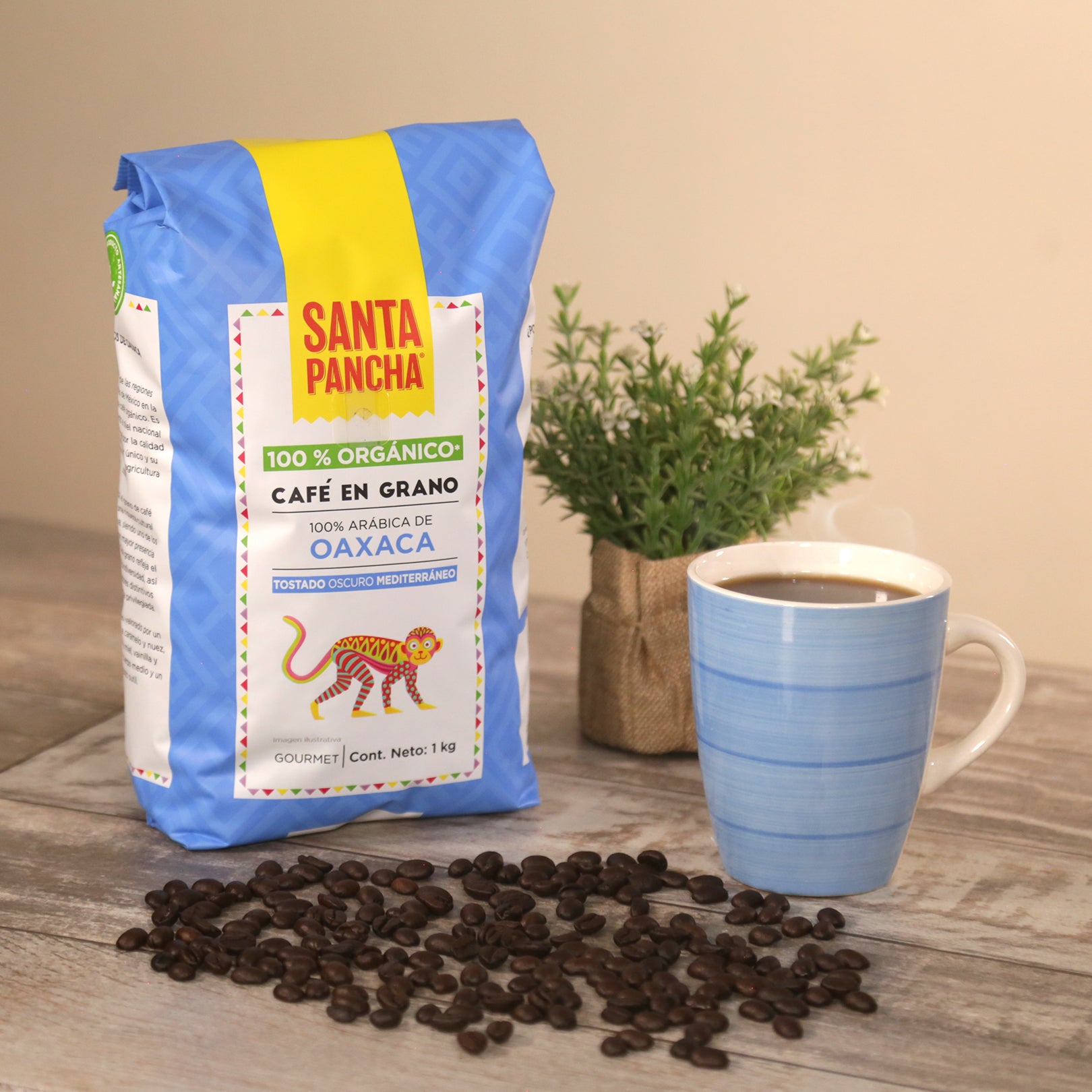 Santa Pancha Café Tostado Oscuro Mediterraneo